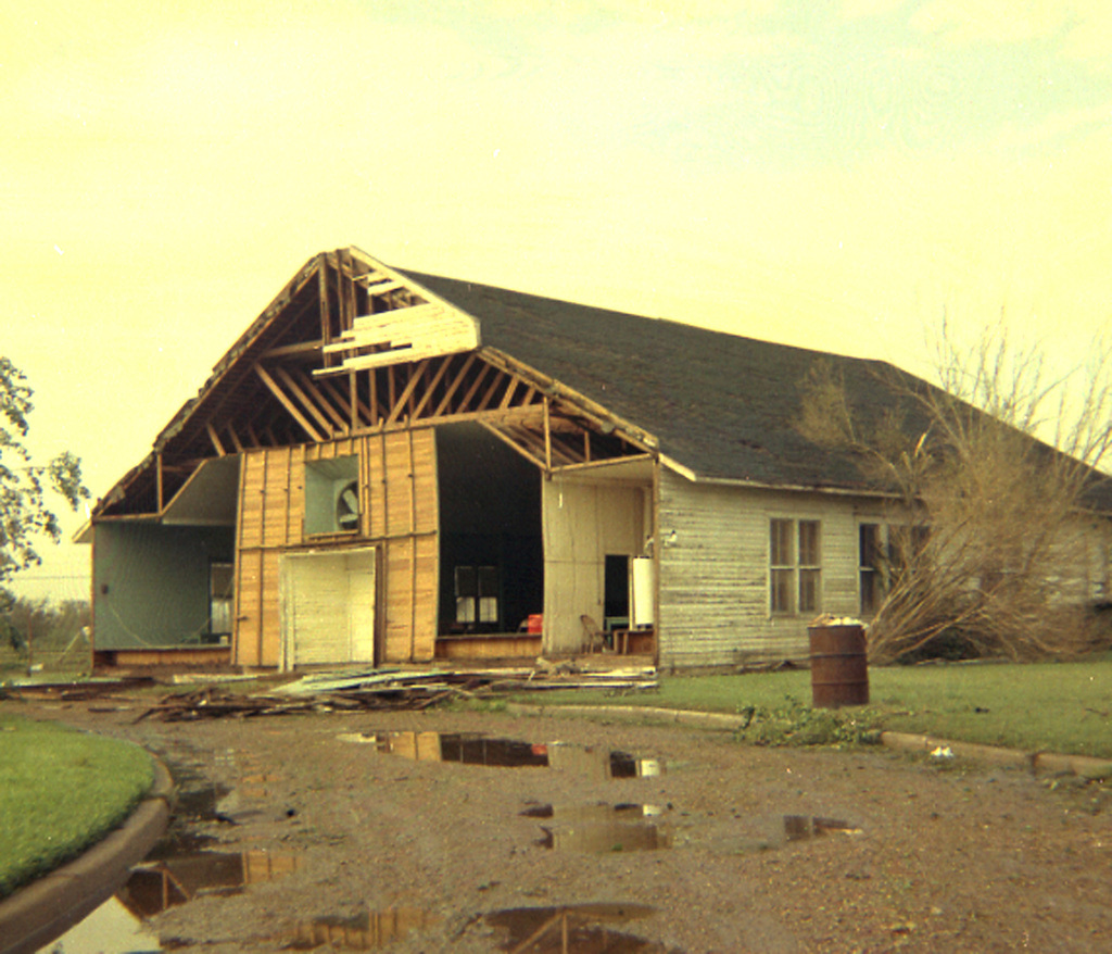 Damage from Hurricane Carla Sept. 1961