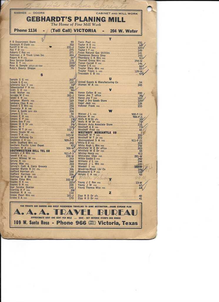 page 5 of the 1942 Edna phone book
