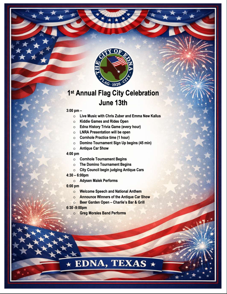 Flag City Celebration Order of Events