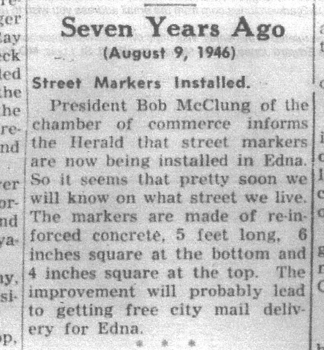 Brief in the Jackson County Herald-Tribune in 1953