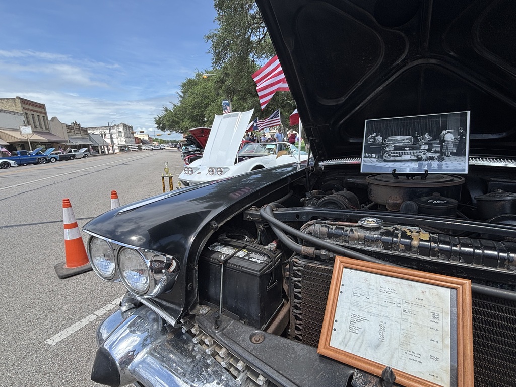 antique cars line Main Street