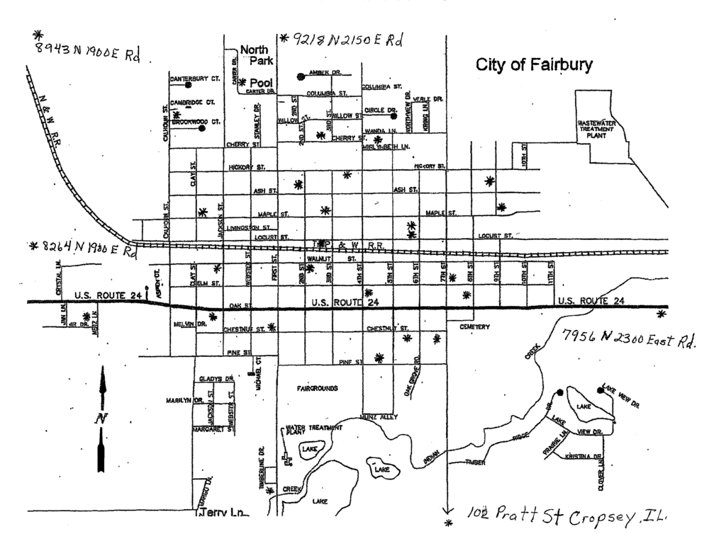 Fall Garage Sale Map