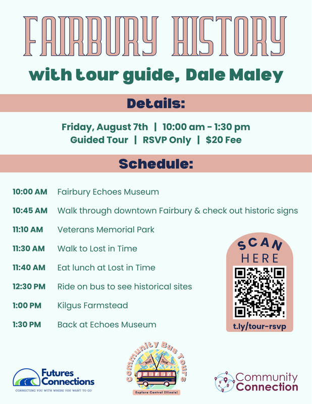 Fairbury History Tour Schedule