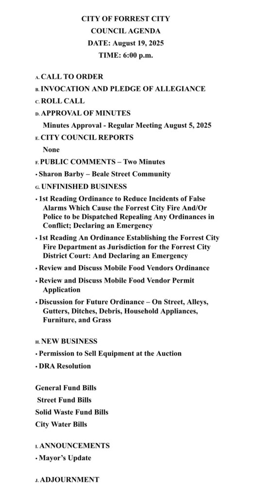 City Council Agenda