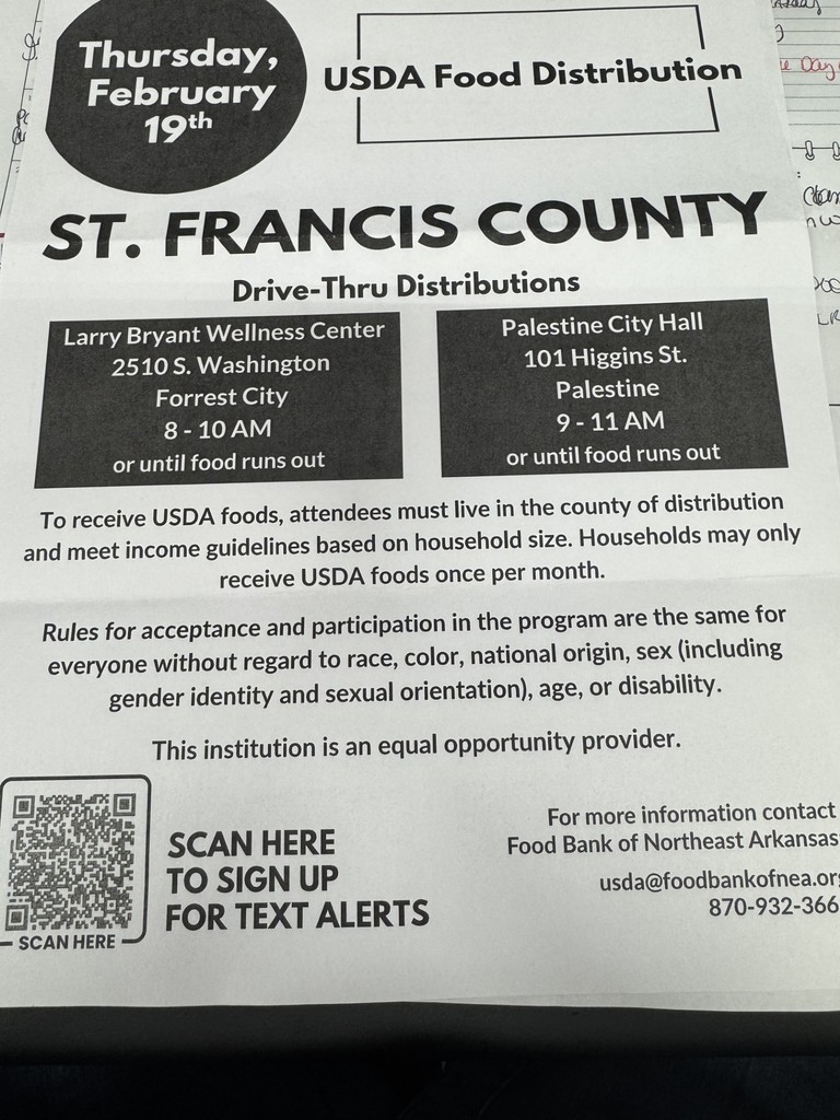 St. Francis County USDA Food Distribution
