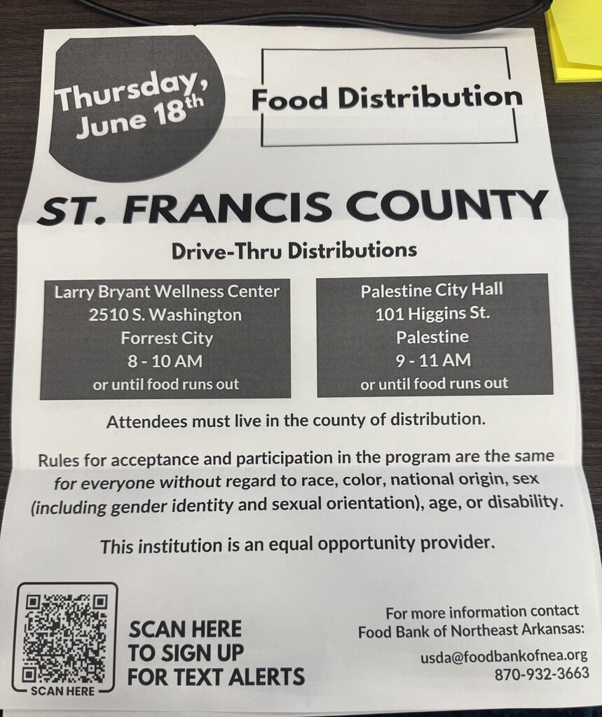 St Francis County Distribution