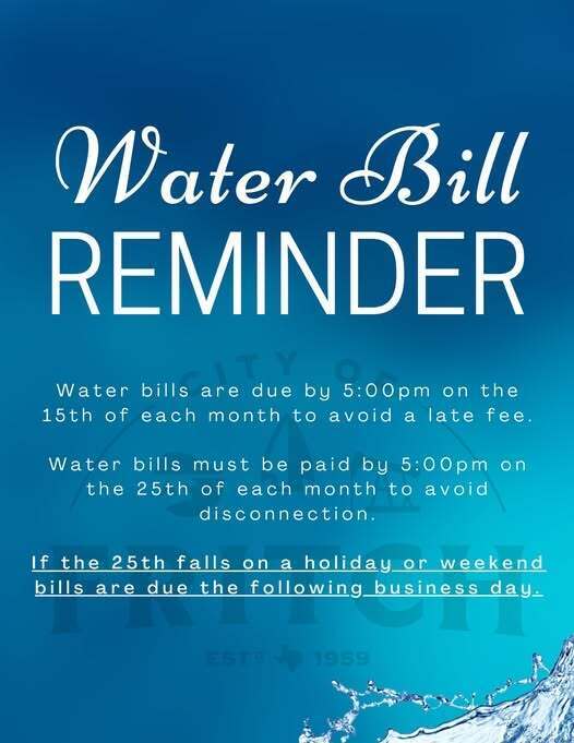 Water Bill Reminder