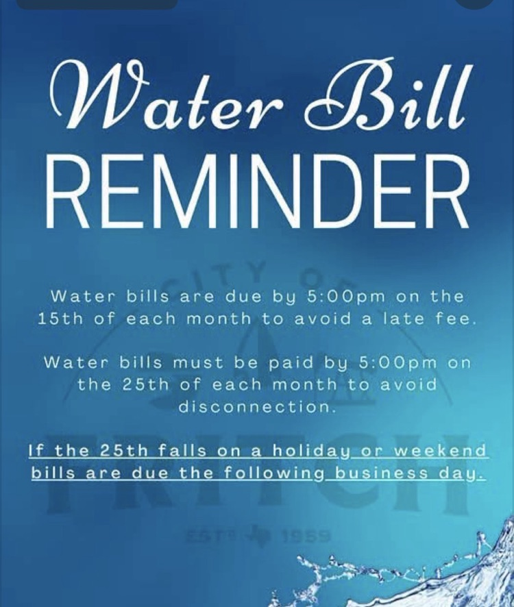 water bill reminder 