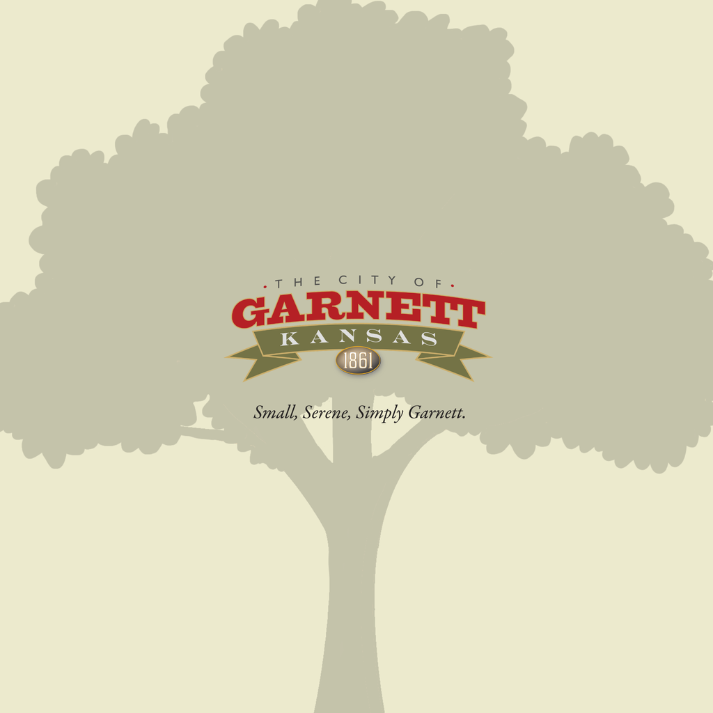 Garnett Kansas Logo with Tree