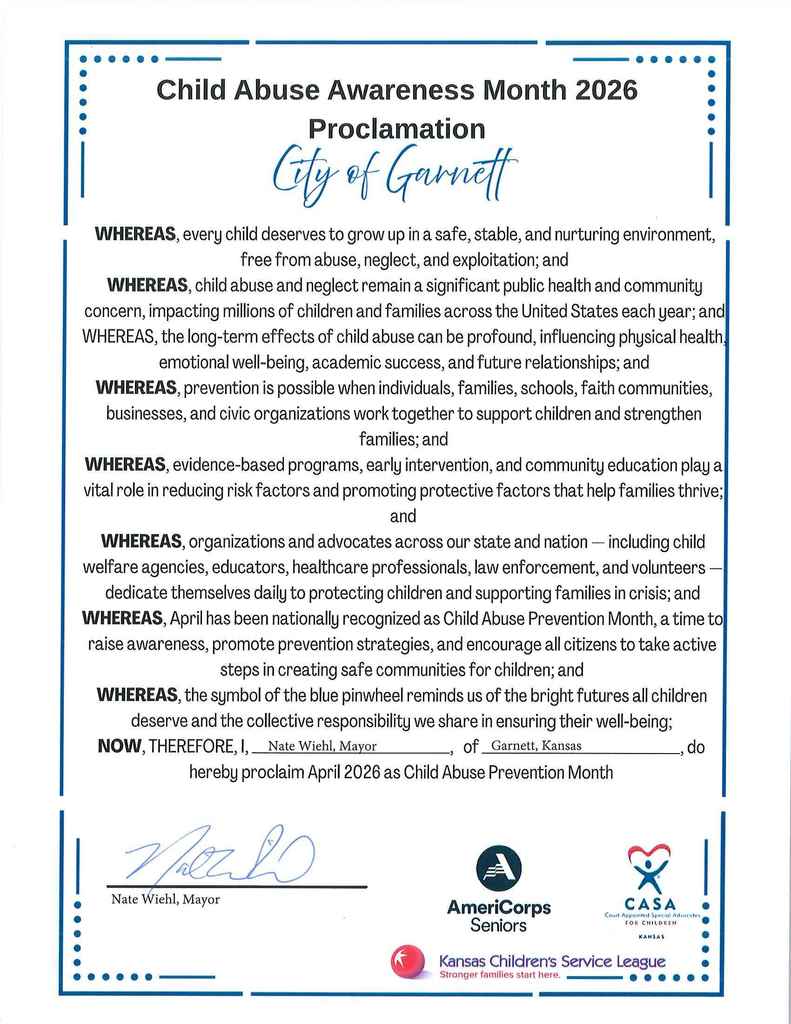 Child Abuse Awareness Month Proclamation
