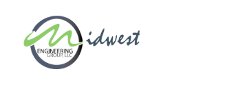 Midwest Engineering LLC Logo green and blue