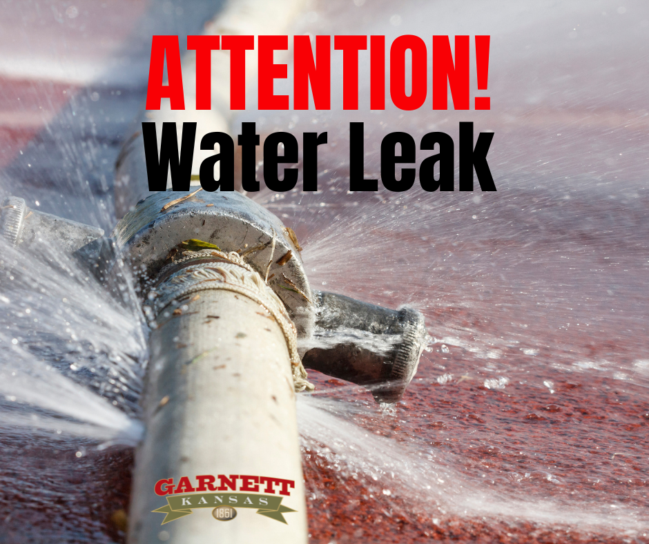 water pipe leaking water