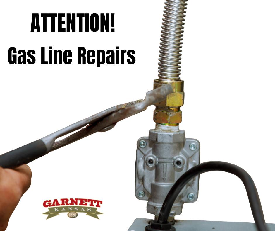 gas line and wrench