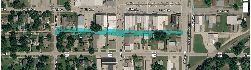 street gps view of work area