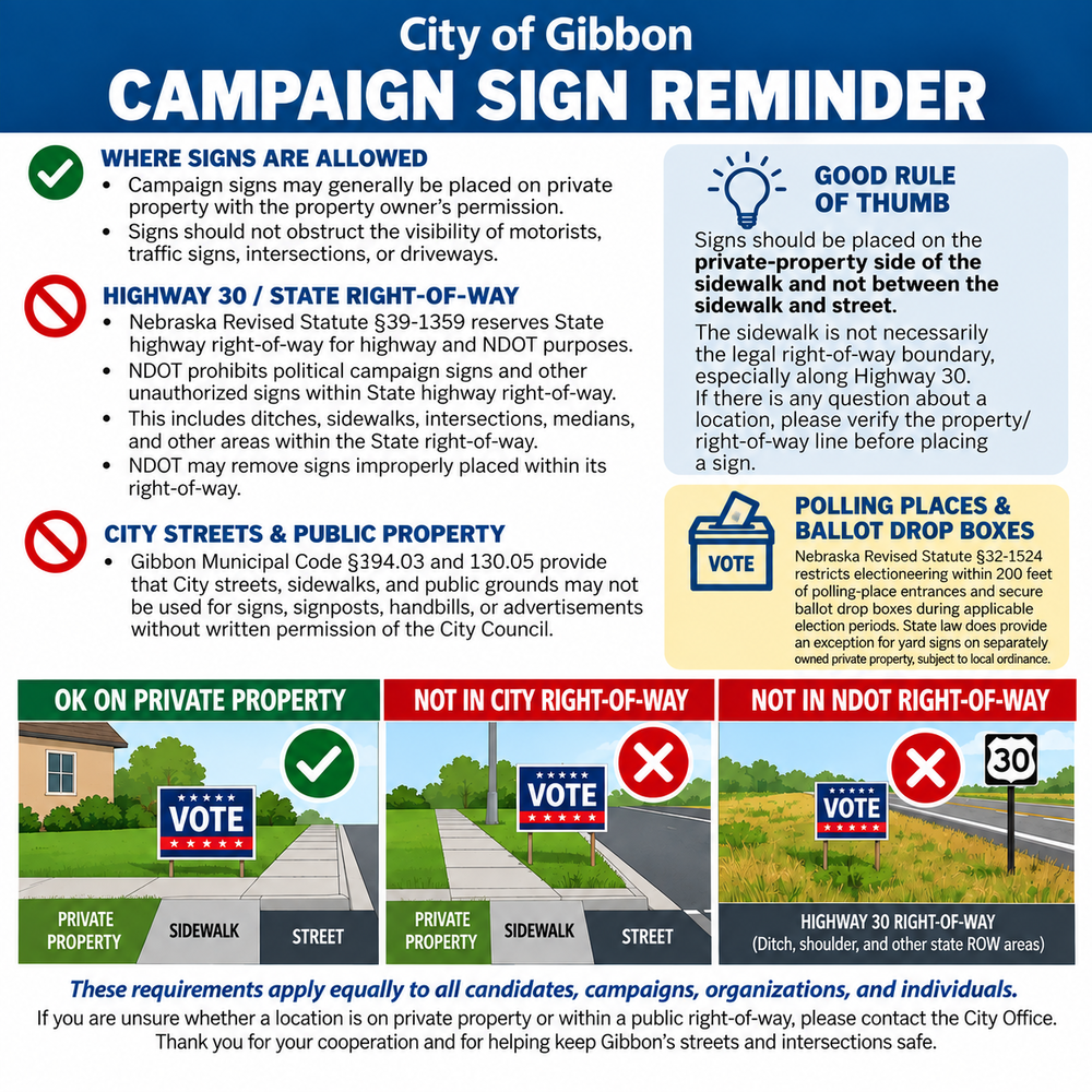Campaign Sign Reminder