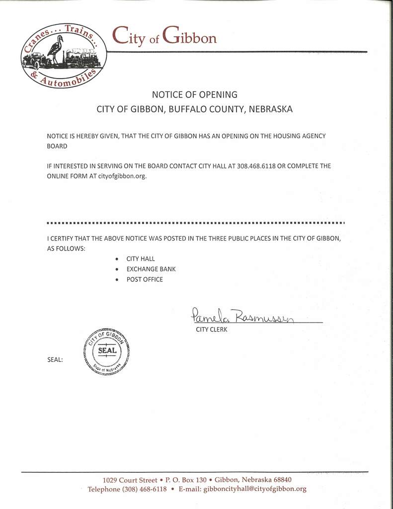 Housing Agency Opening