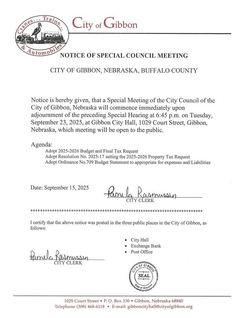 Special Meeting 09025
