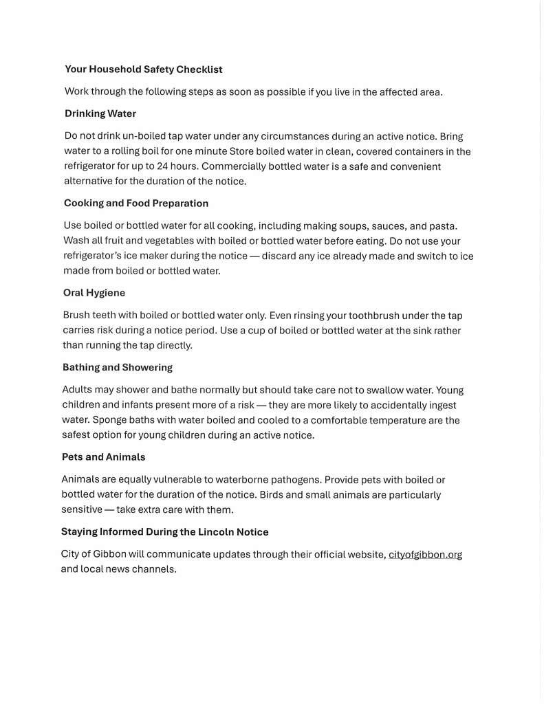 Boil Notice Procedure