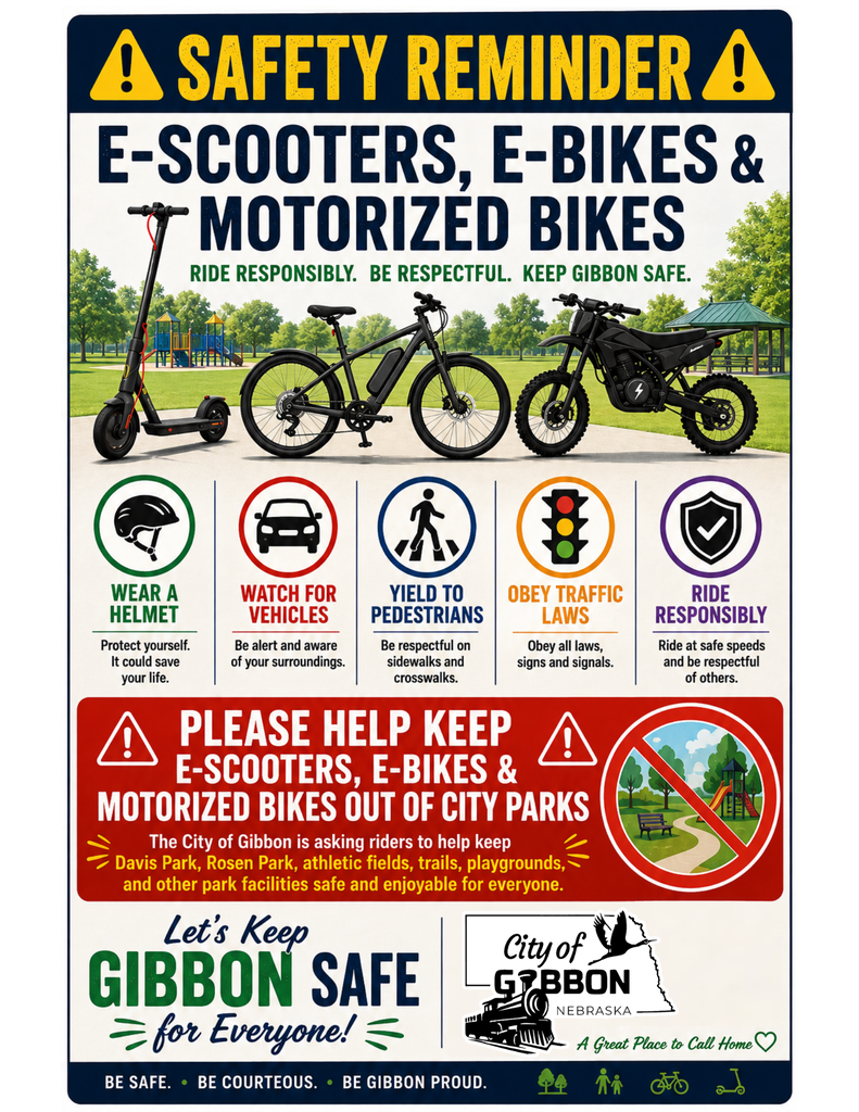 E-Scooters & E-Bikes safety Reminder