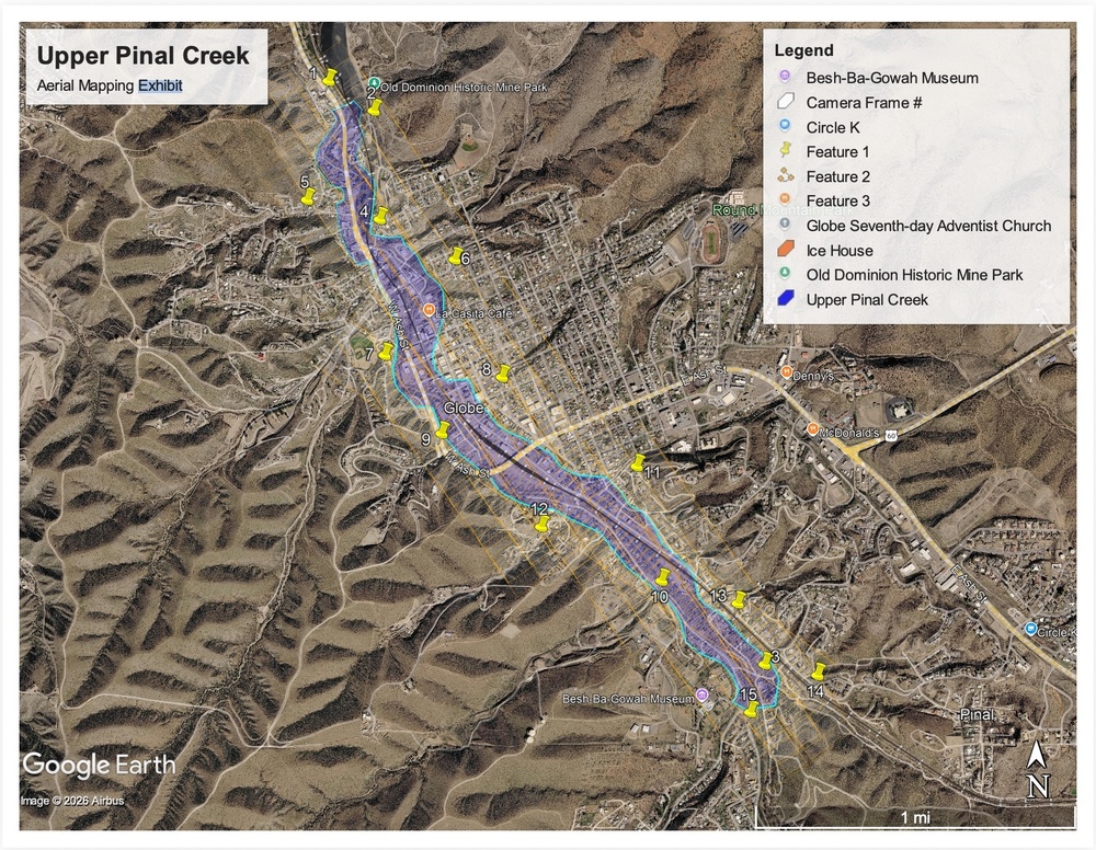 Aerial Mapping Location - Pinal Creek