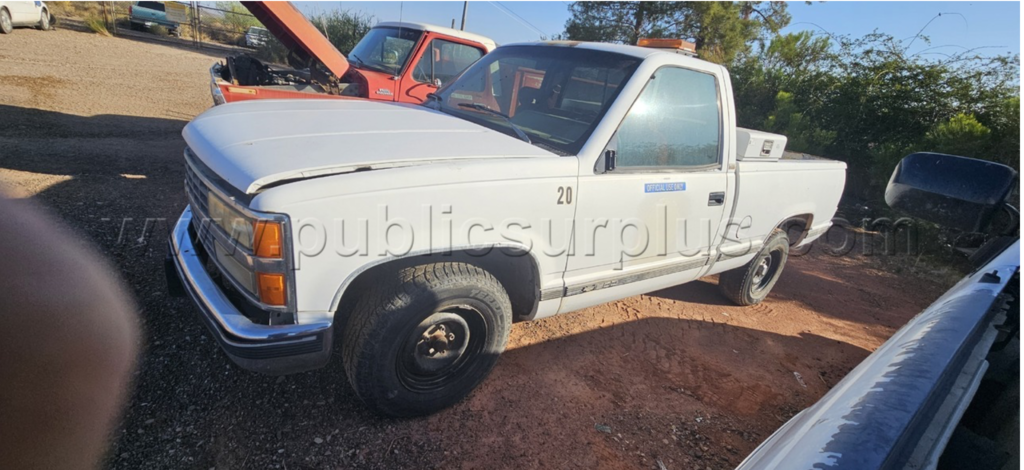 Photo of one of the trucks up for auction