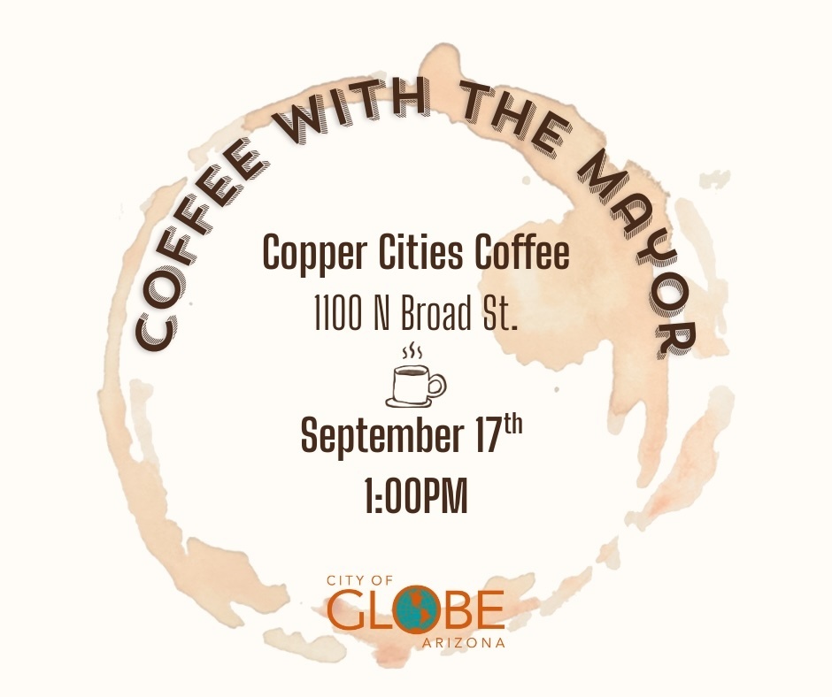 Coffee with the Mayor Sept 17 1:00 PM