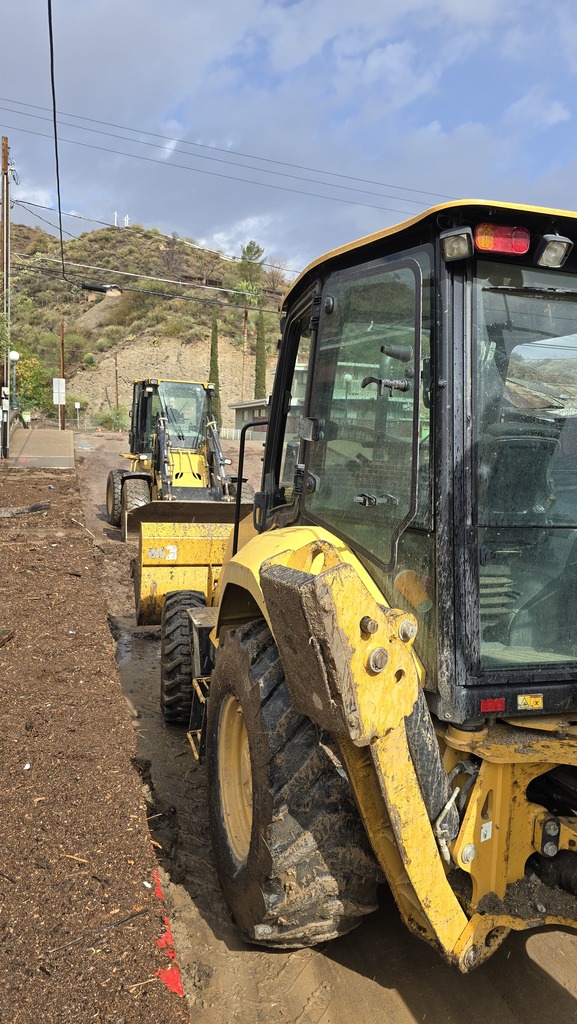 Helping with the mud