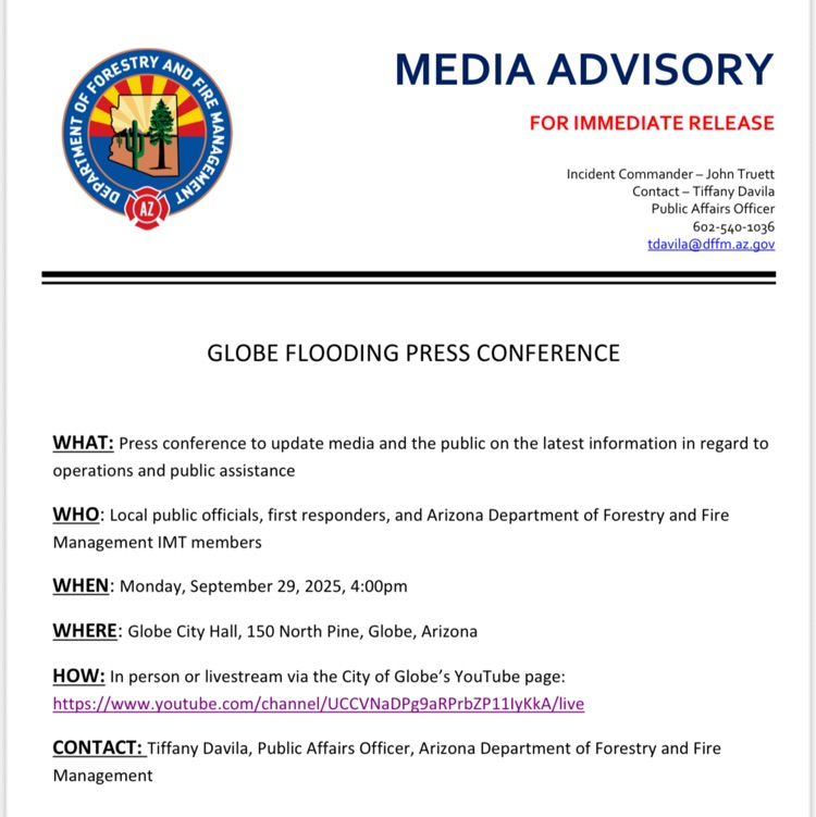 media advisory from DFFM