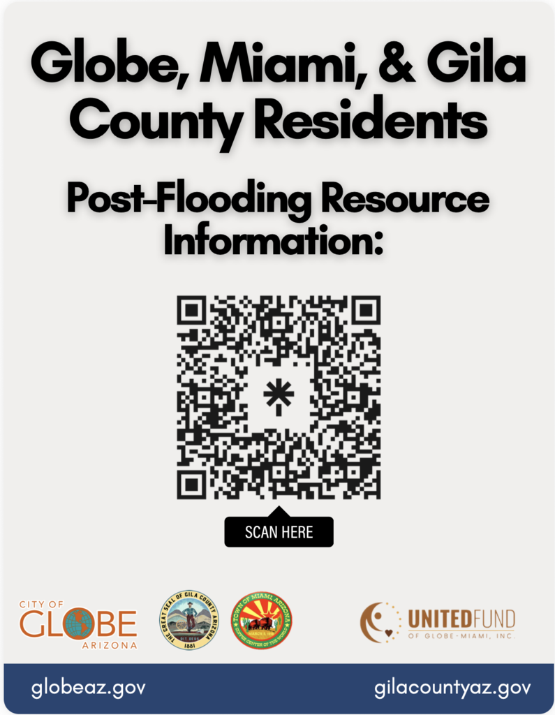 Flier for Globe, Miami, & Gila County Residents