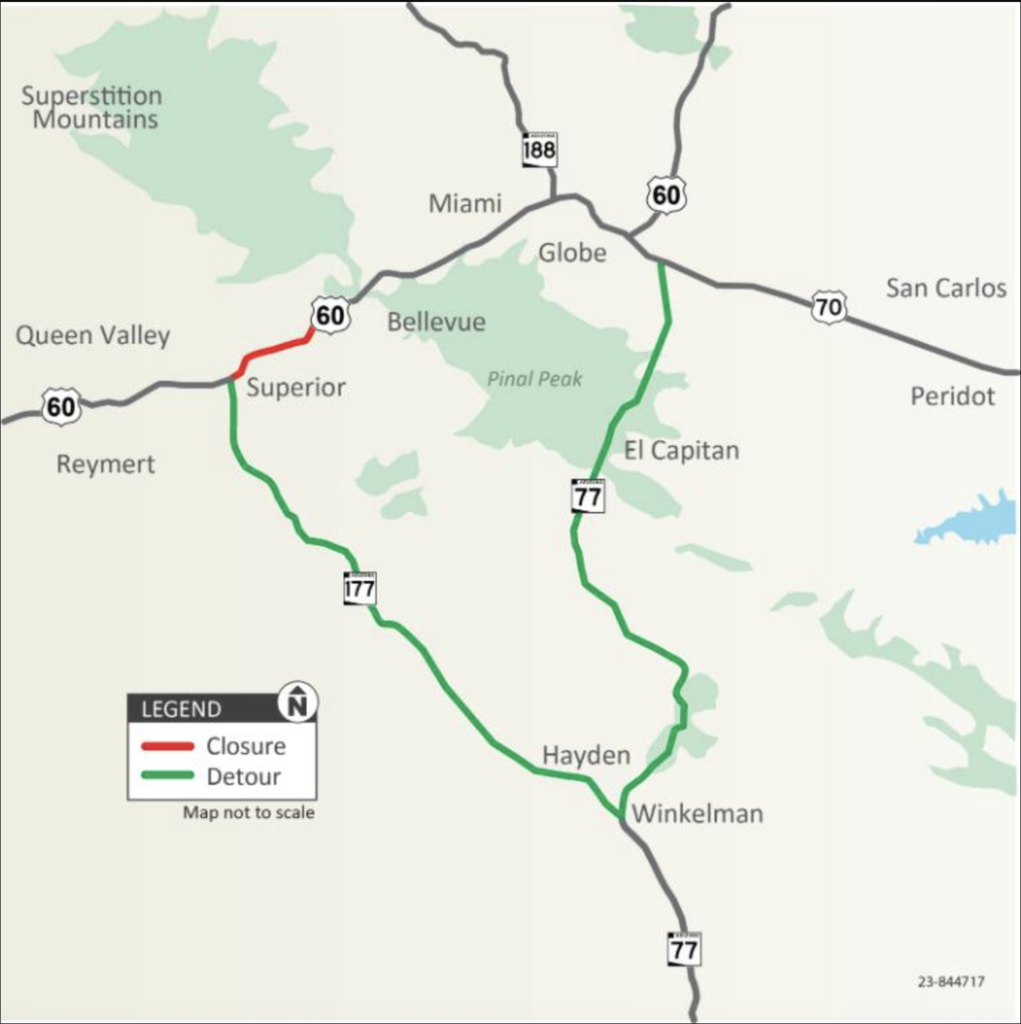 US 60 ADOT canyon bridges project