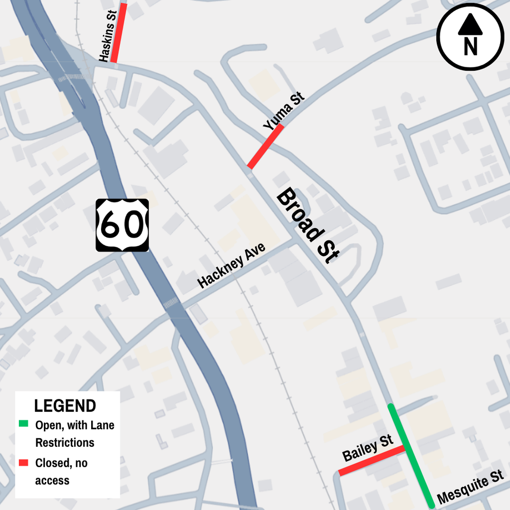 Broad Street re-opening map