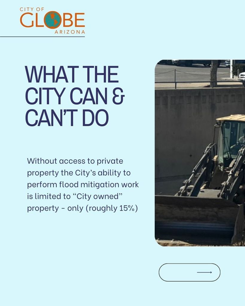 Without access to private property the City's ability to perform mitigation is limited