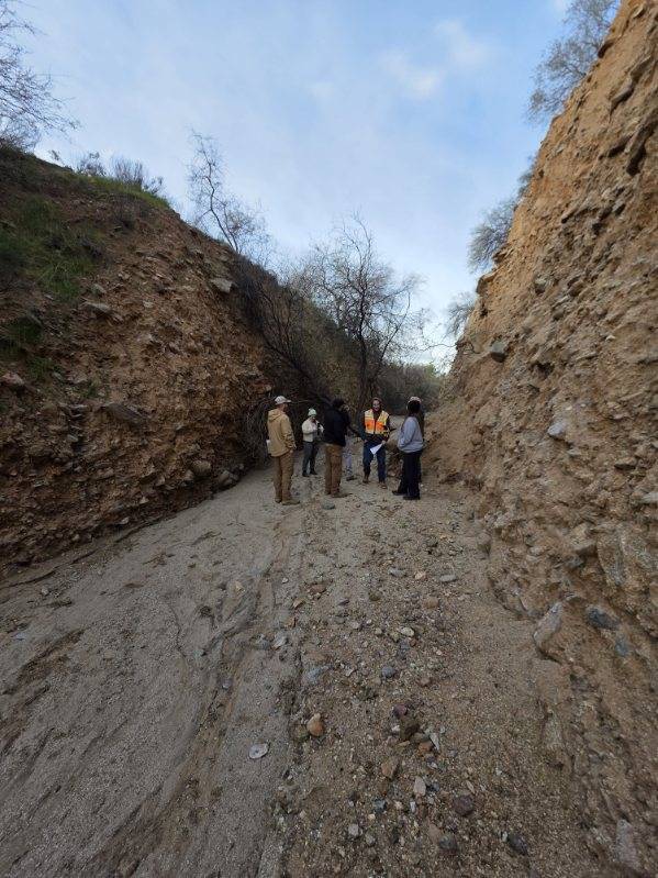 FEMA, DEMA, and City of Globe Staff assessing flood damage