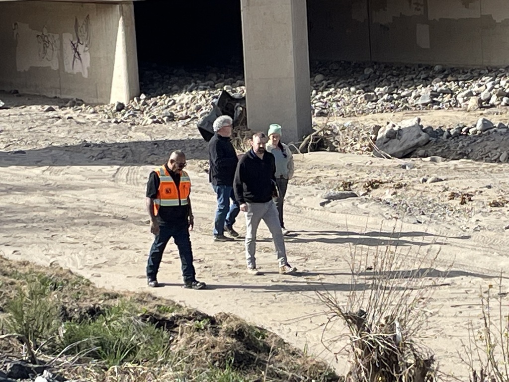 FEMA, DEMA, and City of Globe Staff assessing flood damage