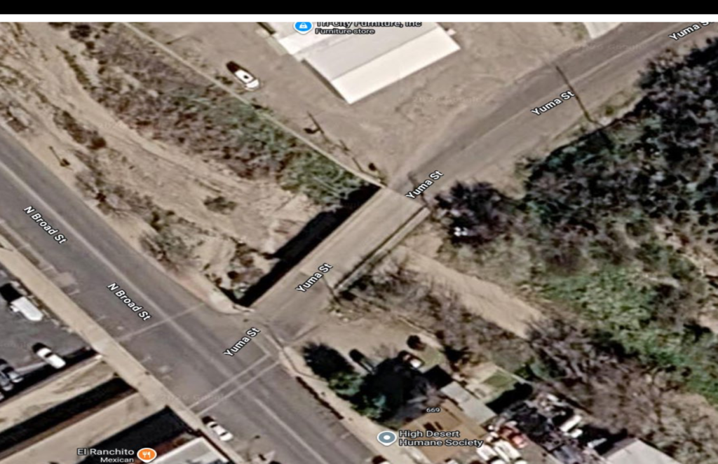 Aerial image of Yuma Bridge