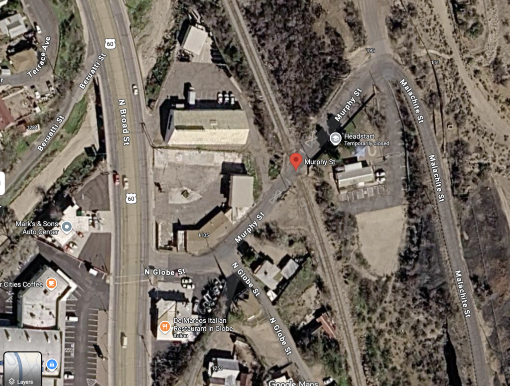 Map view of Murphy St. 