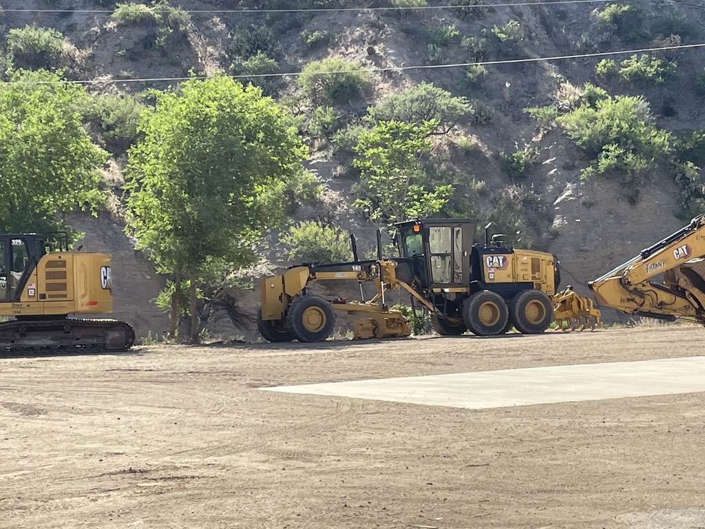 Photos of Tiffany Construction staging area 