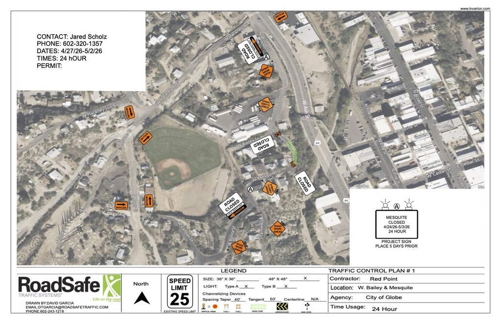 Traffic Control Plan Map