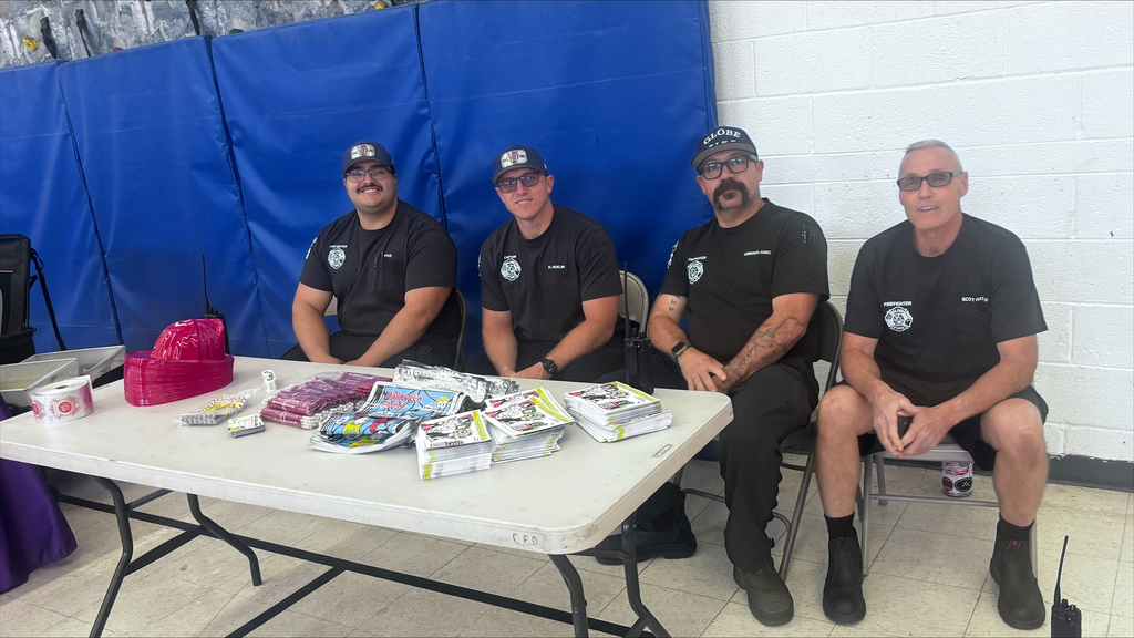 Globe Fire Department at the Copper Rim Kindergarten Round-up