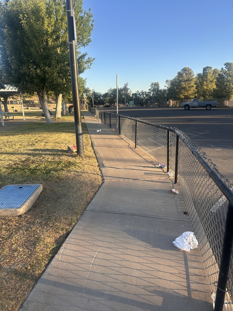 Trash at park