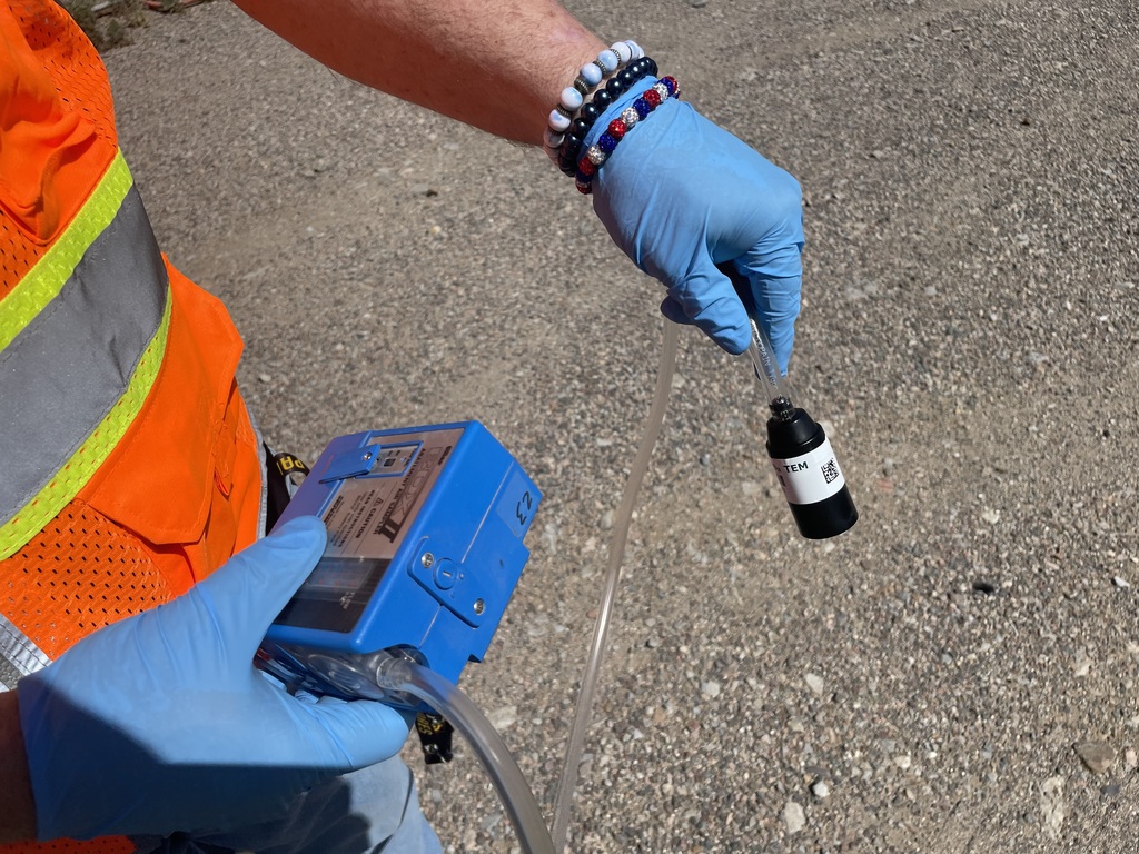 Air Monitors being installed at TDMS location