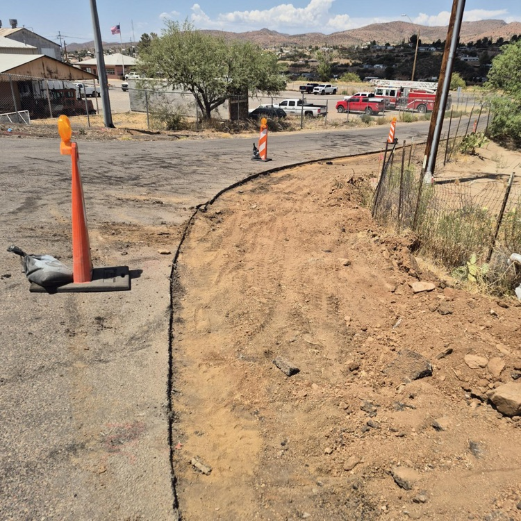 Saw cutting along Hagen Rd