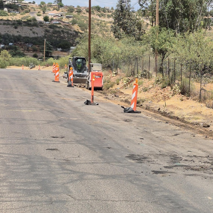 Saw cutting along Hagen Rd