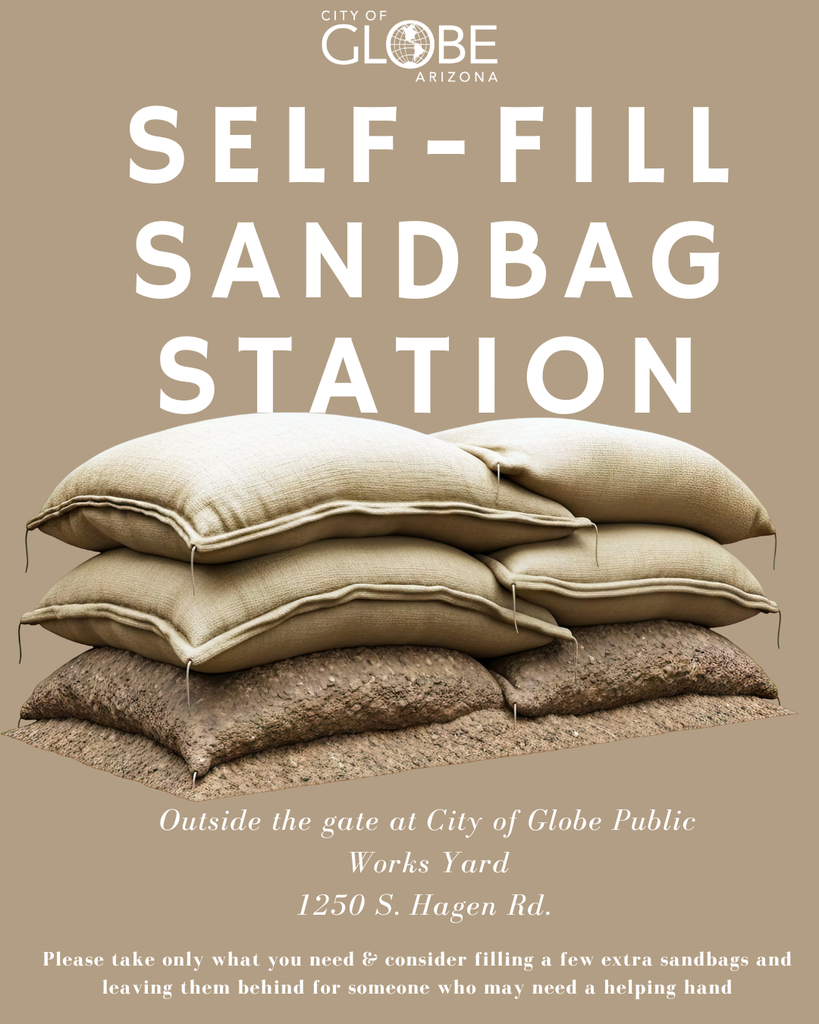 Self-fill sandbag station at 1250 s Hagen Rd.