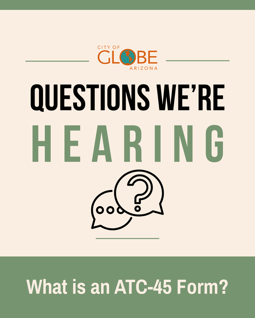 Questions We're Hearing -what is an ATC-45 Form?