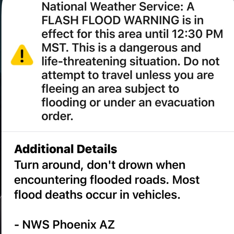 National Weather Service Flood Alert