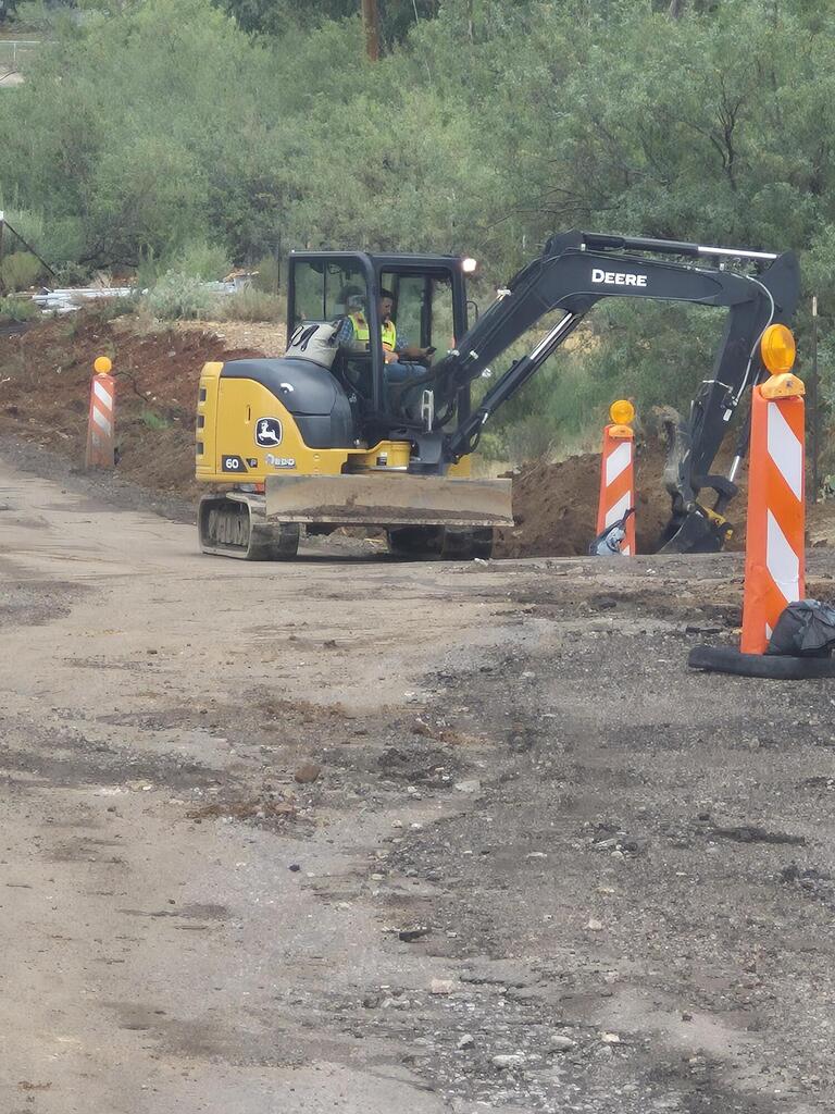 Work continues on the Jesse Hayes Sidewalk Project