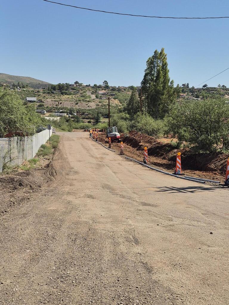 Work continues on the Jesse Hayes Sidewalk project