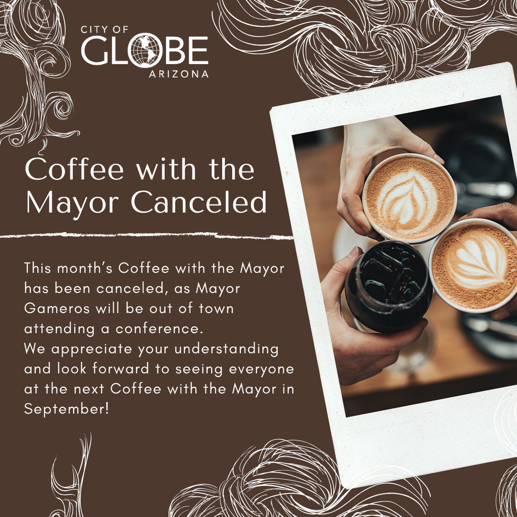 coffee with the mayor canceled