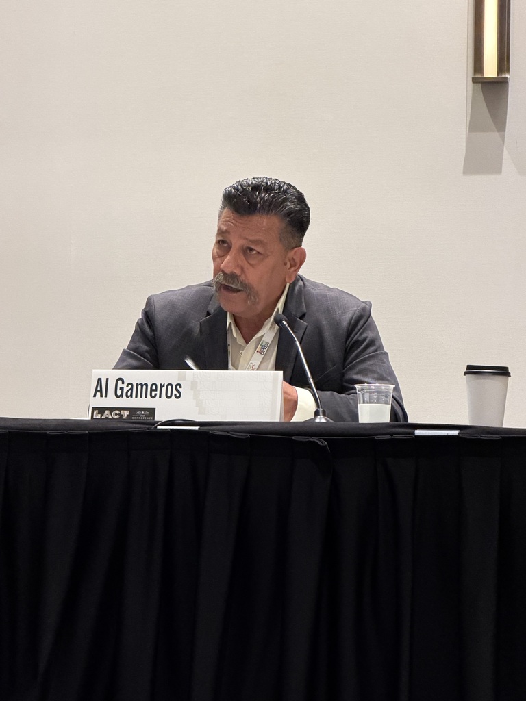 Mayor Al Gameros as part of a panel at LACT